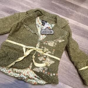 Angie Chunky Knit Sweater / Cardigan — Size Small — New Without Tags